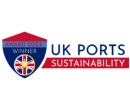 UK Ports Awards Sustainability Consultancy of the Year award badge.