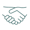 Credibility Trust icon on white block
