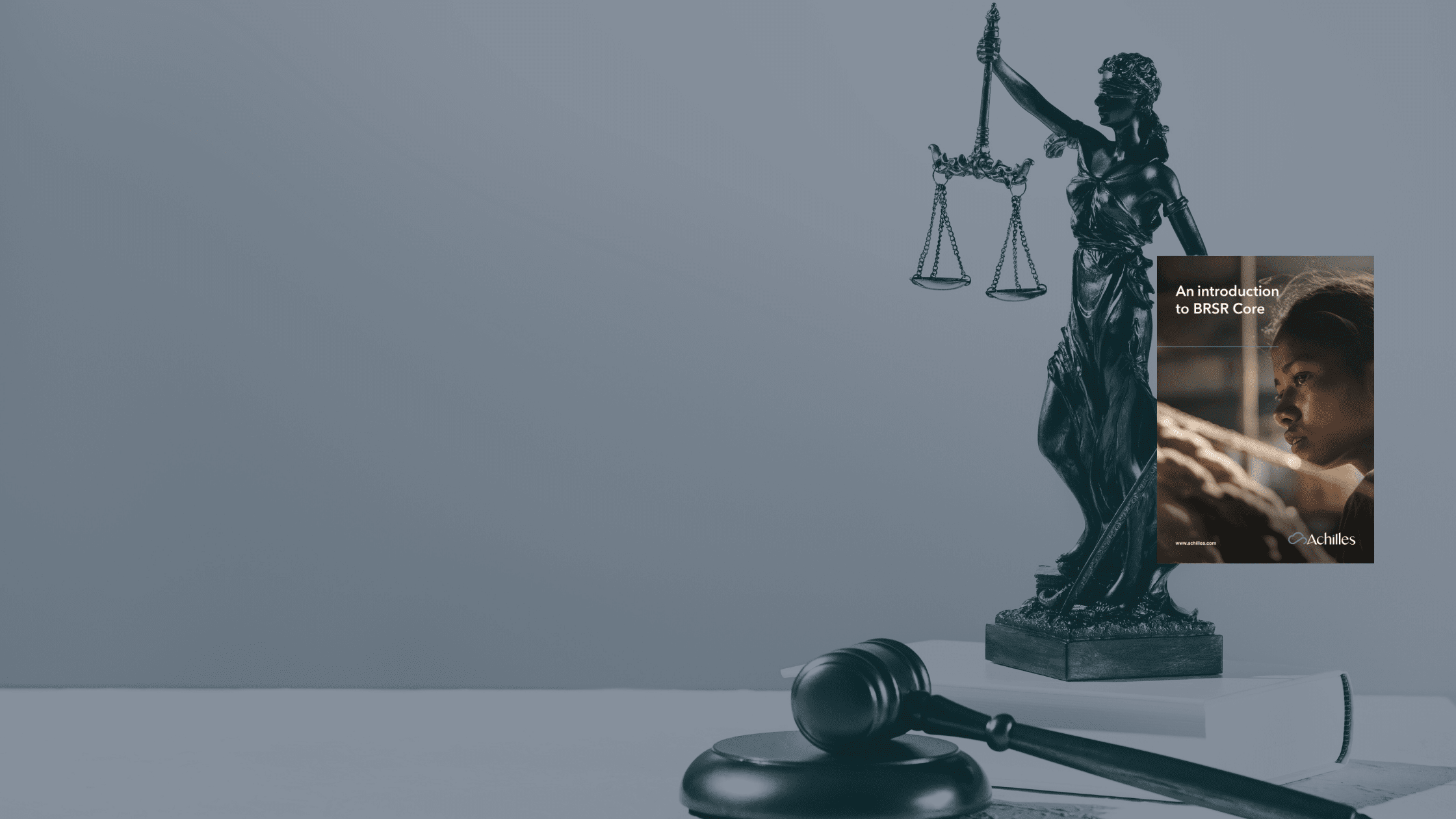 Lady Justice with BRSR Whitepaper