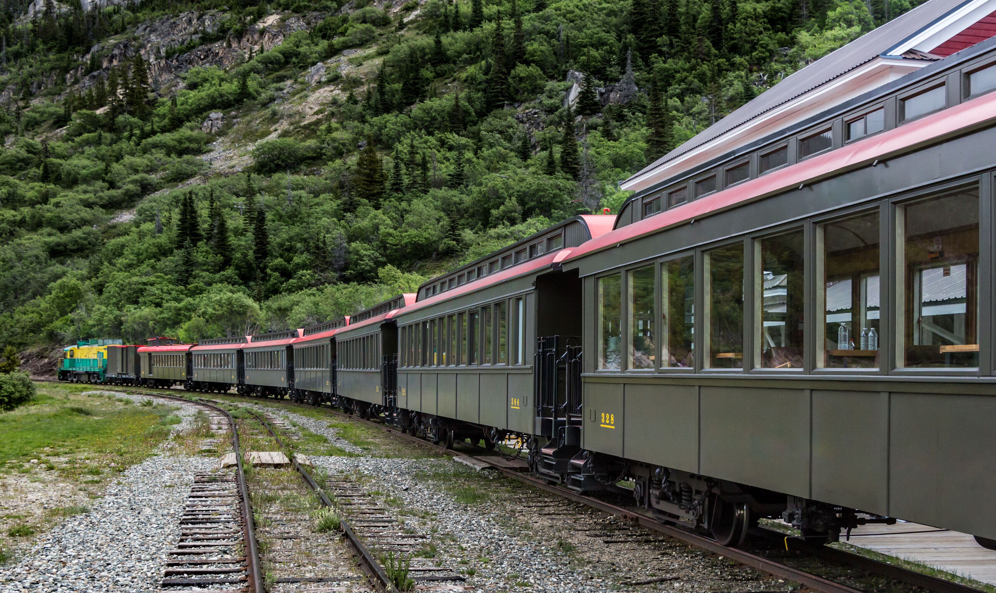 Passenger rail train in Canada, highlighting the role of sustainable transportation